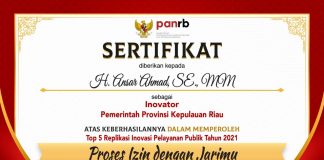 Povinsi Kepri Urutan ke 3 Replikasi Inovasi Pelayanan Publik 2021 Provinsi Kepri masuk dalam Top5 5 Replikasi Inovasi Pelayanan Publik tahun 2021 F,ist