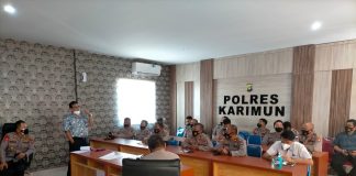 Beri Kenyamanan Warga Karimun, Polres Karimun Gelar Operasi Bina Waspada Seligi 2021 Polres Karimun menggelar operasi Bina Waspada Seligi 2021 mulai 5 September hingga 4 Oktober. F,humas polres Karimun
