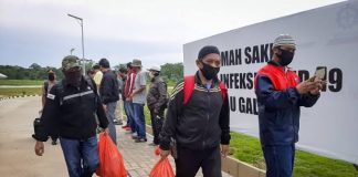 Hingga Minggu (19/9), Masih 261 Orang PMI Dirawat di RSKI Galang Batam Sejumlah pasien saat dirawat di RSKI Galang Batam F,ist