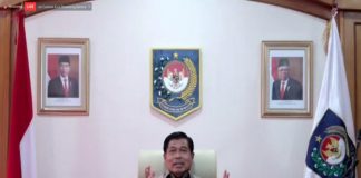Sekjen Kemendagri : ASN Kemendagri Harus Miliki Kesempatan Sama Kembangkan Talenta Masing-Masing Pelaksana tugas (Plt) Sekretaris Jenderal (Sekjen) Kementerian Dalam Negeri (Kemendagri) Suhajar Diantoro mendorong aparatur sipil negara (ASN) di lingkungan Kemendagri diberikan kesempatan yang sama untuk mengembangkan talentanya masing-masing F,ist