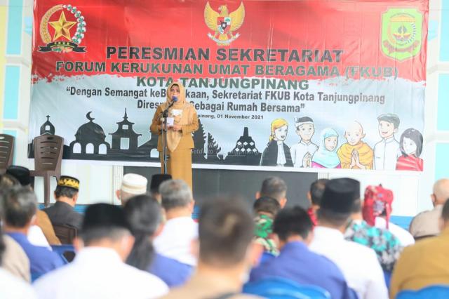Wali Kota Tanjungpinang Resmikan Sekretariat FKUB Tanjungpinang F,ist