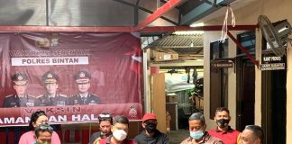 Jalin Kebersamaan, Kapolsek Bintan Timur Ngopi Bareng Dengan Awak Media Awak media kopi bareng dengan Polsek Bintim F, ist