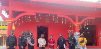 Perayaan Imlek, Polres Bintan lakukan Pengamanan di Sejumlah Vihara Sejumlah personel Bintan melakukan pengamanan di sejumlah Vihara F, ist