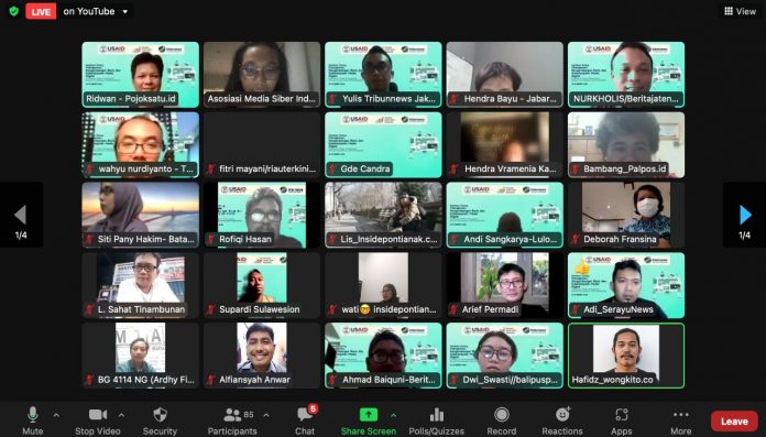 100 orang lebih mengikuti training yang digelar sejak 21-30 Maret secara daring F,AMSI