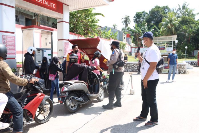Tiap warga yang divaksin dapat dua liter pertalite gratis F,ist