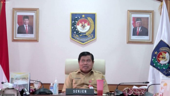 Sekretaris Jenderal (Sekjen) Kementerian Dalam Negeri (Kemendagri) Suhajar Diantoro F,ist