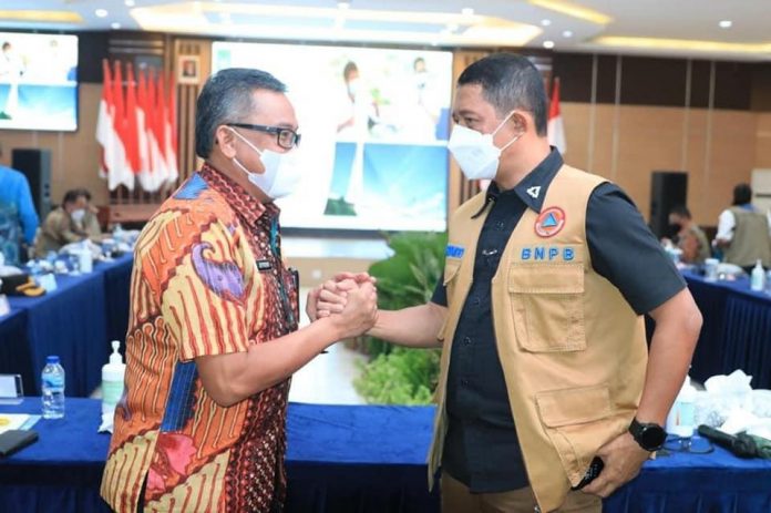 Kepala BNPB, Letjen TNI Suharyanto, mengatakan, pihaknya sengaja datang ke Batam untuk memastikan vaksinasi terlaksana dengan baik F,ist