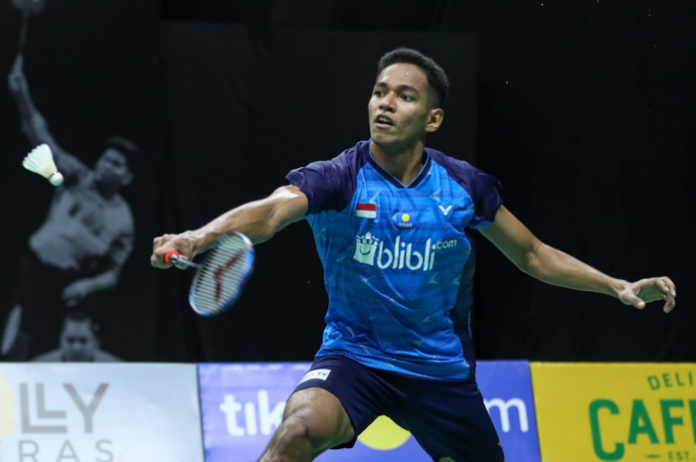 Chico Aura Dwi Wardoyo berhasil mengalahkan tunggal putra Jepang, Kento Momota F,bolasport
