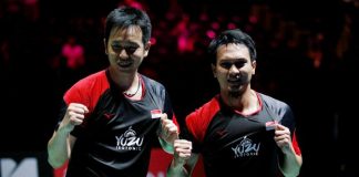 Wakil Indonesia Berguguran di Babak 16 Besar Badminton Asia Championships 2022 Ahsan/Hendra harus pulang lebih awal karena tidak berhasil tembus babak 8 besar Badminton Asia Championships 2022 F,ist