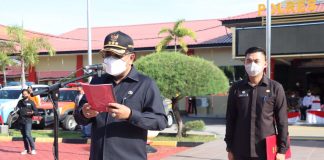 Operasi Ketupat Seligi 2022 Dimulai 28 April-9 Mei Bupati Karimun H. Aunur Rafiq bertindak selaku Irup pada apel yang ditempatkan di halaman Apel Sarja Arya Racana Polres Karimun, Jumat 22 April 2022. f, ist
