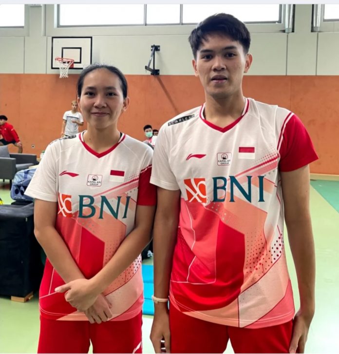 Pasangan ganda campuran Adnan/Mychelle terhenti di babak perempat final Korea Open 2022 F, ist