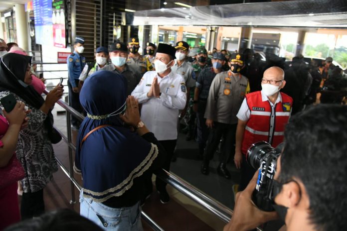 Bersama jajaran Forkompimda Kepri, Gubernur Ansar mengecek langsung bandara Hang Nadim,  pelabuhan Telaga Punggur, pelabuhan internasional Batam Center F,ist