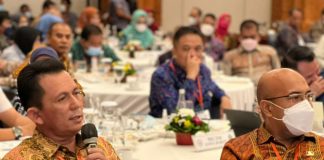 Ansar Bahas Sistem Merit dan Penerapan Otonomi Daerah, Tegaskan Dukung Pemekaran Provinsi Natuna – Anambas Gubernur Kepri, Ansar Ahmad menghadiri agenda hari kedua Rapat Kerja Nasional (Rakernas) Asosiasi Pemerintah Provinsi Seluruh Indonesia (APPSI) tahun 2022 di Hotel Discovery Kartika Plaza, Kuta Selatan, Bali, Selasa (10/5) F,ist