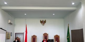 Gugatan Praperadilan Tersangka PMI Illegal Terhadap Polres Bintan Ditolak Hakim Hakim Pengadilan Negeri Tanjungpinang menolak gugatan praperadilan tersangka Tindak Pidana Perdagangan Orang (TPPO) Pekerja Migran Illegal yang diajukan tersangka Andi Ruslan F,ist