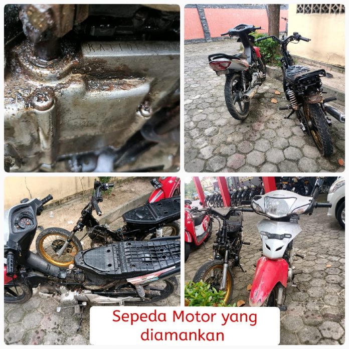Barang bukti sepedamotor yang diamankan Polisi F, ist
