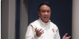 Indonesia Peringkat Tiga Besar Sea Games 2021 Vietnam Menteri Pemuda dan Olahraga Republik Indonesia (Menpora RI), Zainudin Amali F, ist