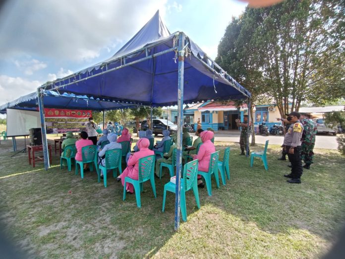 Satgas TMMD Ke 113 Kodim 0315/Tanjungpinang kembali menggelar penyuluhan tentang Stunting, Posyandu dan Posbindu-PTM di Kelurahan Sei Lekop, Kecamatan Bintim, Kabupaten Bintan, Selasa (31/5). F,ist