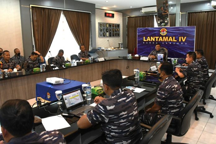 Wakil Kepala Staf Angkatan Laut (Wakasal) Laksamana Madya TNI Ahmadi Heri Purwono kunjungi Lantamal IV Tanjungpinang, Selasa, (28/06). F,ist