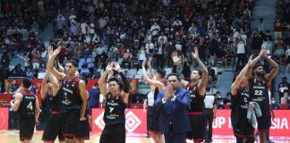 Selisih 26 Poin, Tim Basket Indonesia Menang atas Arab Saudi Timnas basket Indonesia berhasil menundukkan Timnas basket Arab Saudi dalam ajang FIBA Asia Cup 2022 di Istora Gelora Bung Karno, Jakarta, Selasa (12/7) F,ist