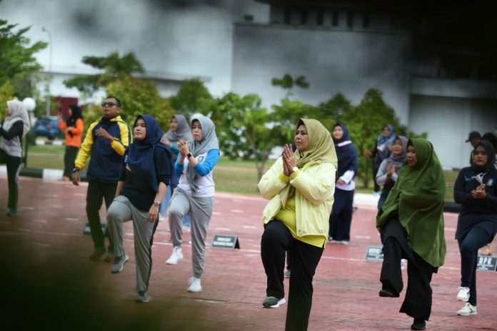 Ketua TP-PKK Provinsi Kepulauan Riau Hj Dewi Kumalasari Ansar menyatakan pentingnya olahraga di tengah masyarakat modern F, ist