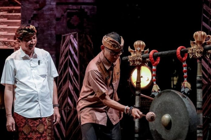 Menteri Pariwisata dan Ekonomi Kreatif/Kepala Badan Pariwisata dan Ekonomi Kreatif (Menparekraf/Kabapareraf) Sandiaga Salahuddin Uno secara resmi membuka 