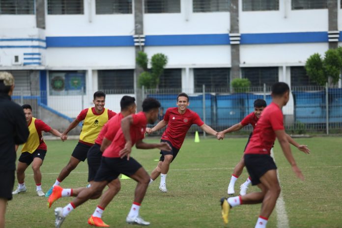  Timnas Indonesia terus mematangkan persiapan jelang bertemu Curacao pada laga di Stadion Gelora Bandung Lautan Api, Sabtu (24/9) F,PSSI