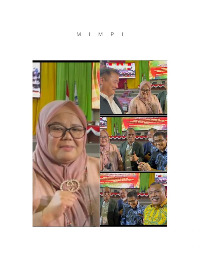 Dukungan untuk maju di Pilwako Batam kepada Wakil Gubernur Kepri, Marlin Agustina berdatangan dari anggota DPRD Kepri saat menghadiri rapat paripurna di kantor DPRD Kepri, Rabu (21/9) F,tangkapan layar