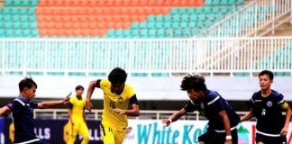 Dikalahkan Indonesia 14:0, Malaysia Hanya Bisa Seri Lawan Guam Timnas Malaysia vs Guam dalam lanjutan kualifikasi Piala Asia U17 2023 di Stadion Pakansari, Bogor, Rabu (5/10/2022). (@famalaysia)