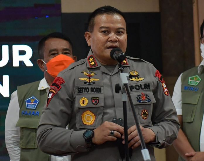 Wakil Komandan Korps Brimob (Wadankorbrimob) Polri, Irjen Pol Setyo Boedi Moempoeni Harso usai mengikuti rakor di Auditorium Wisma Kemenpora, Rabu, (12/10/2022) F,humas Polri