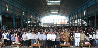 Wali Kota Rudi Berpesan Kepada Peserta Job Fair Khususnya Anak Muda Batam Untuk Mendapatkan Job-Job Baru Rudi, saat membuka Job Fair Batam 2022, Senin (7/11) F,Pemko Batam