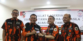 Jadi Kader Pemuda Pancasila, Gubernur Ansar Hadiri Pelatihan 150 Kader Pemuda Pancasila Kepri Gubernur Kepri, Ansar Ahmad menghadiri pelatihan 150 orang diklat kaderisasi Pemuda Pancasila Kepulauan Riau tahun 2022 bertempat di Hotel Planet Holiday, Kota Batam, Sabtu (26/11). F,Diskominfo Kepri