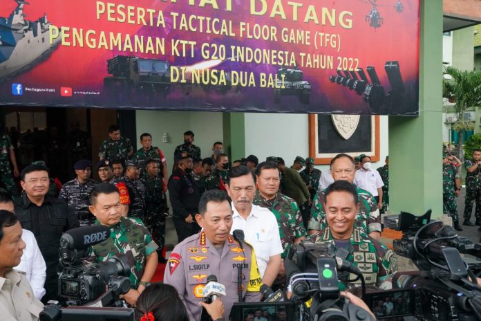 Kepolisian Republik Indonesia (Polri) menggelar operasi Puri Agung 2022 guna mengamankan Konferensi Tingkat Tinggi (KTT) G20 di Bali F,Humas Polri
