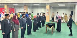 Walikota Rahma Lantik 7 Pejabat Eselon II dan 2 Eselon III Walikota Rahma Lantik 7 Pejabat Eselon II dan 2 Eselon III di aula Sultan Sulaiman Badrul Alamsyah, kantor wali kota Tanjungpinang, Kepulauan Riau, Jumat (18/11) F,Diskominfo Tanjungpinang