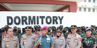 Diklat Integrasi Salah Satu Upaya TNI-Polri Pererat Soliditas dan Redam Gesekan Antar Anggota Komandan Komando Pembinaan Doktrin Pendidikan dan Latihan (Dankodiklat) TNI AL Letjen TNI (Mar) Suhartono saat kunjungan ke Sepolwan Polri, di Jakarta, Rabu (14/12) F,Humas TNI AL