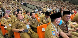 Gubernur Ansar Hadiri Langsung Rapat Koordinasi Nasional Kepala Daerah dan Forkopimda Seluruh Indonesia Gubernur Kepulauan Riau H. Ansar Ahmad hadir secara langsung Rapat Koordinasi Nasional bersama Kepala Daerah dan Forkopimda seluruh Indonesia dengan di Sentul Internasional Convention Centre, Jakarta, Selasa (17/01) F,Diskominfo Kepri