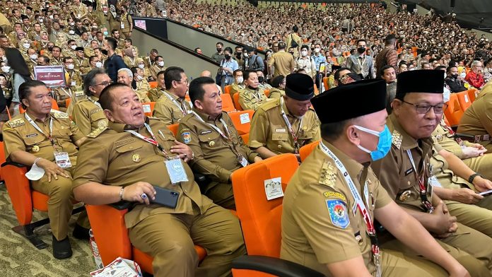 Gubernur Kepulauan Riau H. Ansar Ahmad hadir secara langsung Rapat Koordinasi Nasional bersama Kepala Daerah dan Forkopimda seluruh Indonesia dengan di Sentul Internasional Convention Centre, Jakarta, Selasa (17/01) F,Diskominfo Kepri