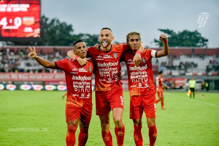 Laga Bali United FC melawan Persija Jakarta akan tersaji di Stadion Patriot Candrabhaga, Bekasi, Minggu (15/1) sore. F,LIB