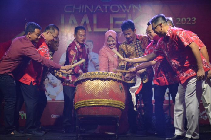 IPTI Kepri menyelenggarakan Chinatown Imlek Festival di Nagoya Citywalk Kota Batam pada hari Sabtu (23/1). F,Polda Kepri