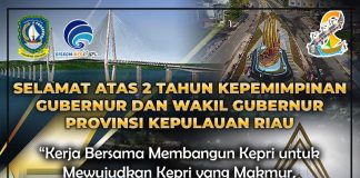 Dua Tahun Kepemimpinan Ansar – Marlin H. Ansar Ahmad dan Hj. Marlin Agustina dua tahun menjabat sebagai Gubernur dan Wakil Gubernur Kepulauan Riau, per tanggal 26 Februari 2023 F, Diskominfo Kepri