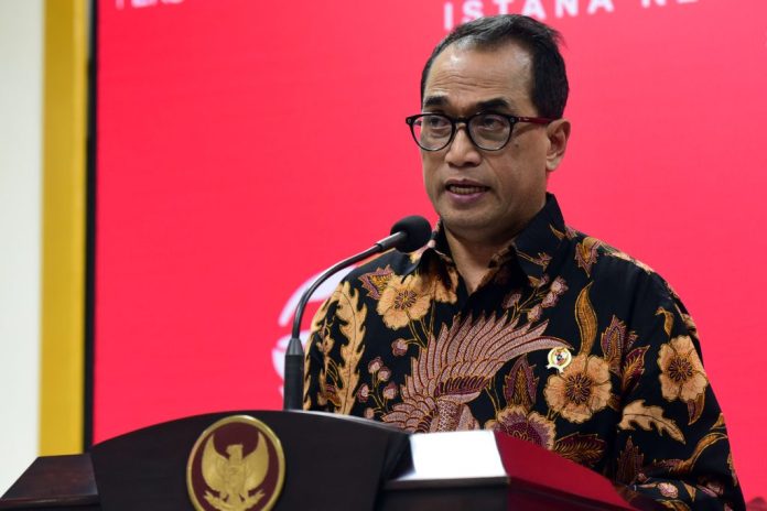 Menhub Budi Karya Sumadi memberikan keterangan persnya usai mengikuti Rapat yang dipimpim Presiden Jokowi di Kantor Presiden, Jakarta, Jumat (24/03/2023). (Foto: Humas Setkab/Rahmat)
