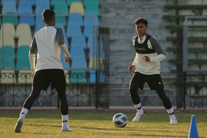 Tim U-20 Indonesia akan menghadapi Irak di Stadion Lokomotiv, Tashkent, Rabu (1/3) malam ini F,PSSI