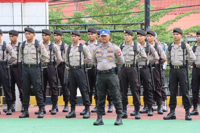Sebanyak 37 Siswa Latihan Kerja (Latja) melaksanakan Pendidikan Pembentukan Bintara (Diktukba) Polri T.A 2023 Sekolah Polisi Negara (SPN) Polda Kepri di Lapangan Apel Mapolresta Tanjungpinang, Senin (29/05) F,Polresta Tanjungpinang