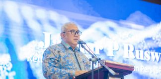 77 Tahun Serikat Perusahaan Pers Mengawal Transformasi Bisnis Media untuk Bangkit Bersama Ketua Umum SPS, Januar P. Ruswita yang juga Direktur Pikiran Rakyat menjelaskan tema besar yang diusung pada HUT ke-77 yakni “Transformasi Industri Media untuk Bangkit Bersama” f,SPS