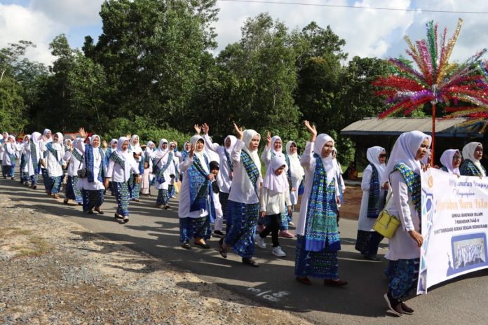 Pawai Pekan Muharam berlangsung di Halaman Kantor Kecamatan Toapaya, Sabtu (22/07) f,diskominfo Bintan