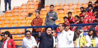 Presiden Jokowi Pantau Langsung Seleksi U-17 di Bandung Presiden Joko Widodo mendatangi Stadion Si Jalak Harupat, Soreang, Kabupaten Bandung, Rabu (12/7). f,pssi