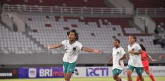 Tim U-19 Wanita Kalahkan Laos 4:1 Timnas U-19 wanita Indonesia berhasil mengalahkan Laos degan skor 4:1 di Stadion Gelora Sriwijaya Jakabaring, Palembang, Jumat (7/7) f,pssi