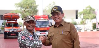 Kepri Wilayah Rawan Bencana, Gubernur Ansar Minta Tim Penanggulangan Bencana Terintegrasi Gubernur Kepulauan Riau H. Ansar Ahmad menghadiri Apel Siaga Penanggulangan Bencana disejalankan dengan ulang tahun ke-19 Tagana Tingkat Provinsi Kepulauan Riau Tahun 2023 di Lapangan Apel, Kantor Gubernur Kepri, Dompak, Tanjungpinang, Selasa (01/08) f,Diskominfo Kepri