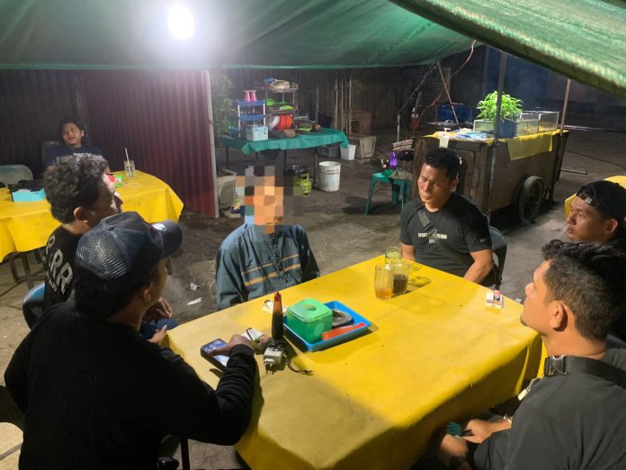 Unit Jatanras melakukan penangkapan terhadap tersangka MRS di Jalan Gatot Subroto, Kecamatan Tanjungpinang Timur, Kota Tanjungpinang, Rabu (20/9) pukul 23.15 WIB f,Polresta Tanjungpinang