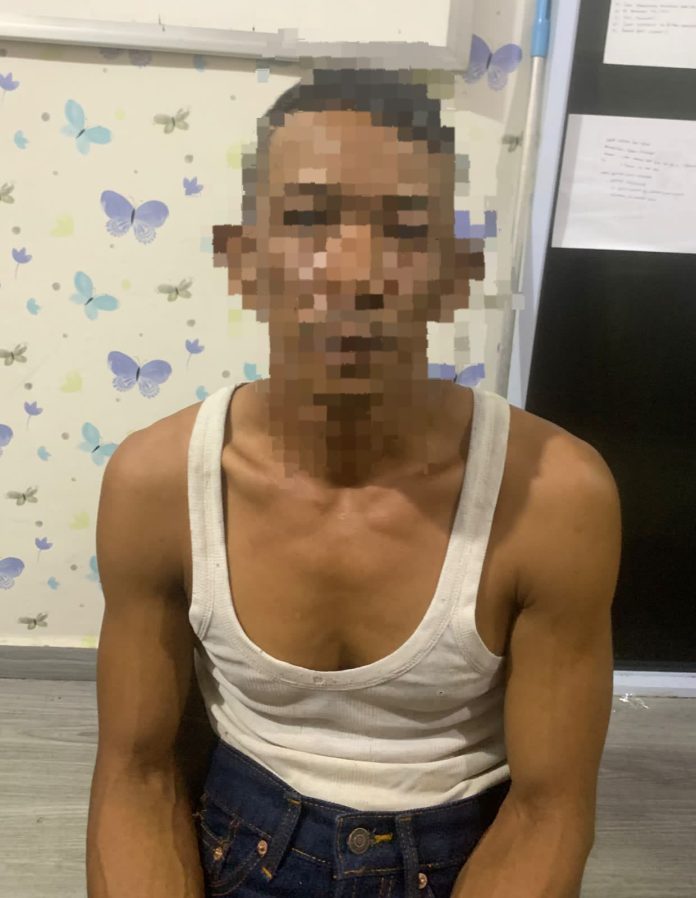 Polresta Tanjungpinang menangkap seorang pria pelaku KDRT terhadap istri dan anaknya yang terjadi di Jalan Kampung Haji, Kelurahan Sei Jang, Kecamatan Bukit Bestari, Kota Tanjungpinang Kamis (14/9) f,Polresta Tanjungpinang