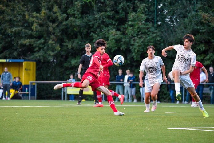Tim U-17 mengalami kekalahan dalam uji coba perdana melawan TSV Meerbusch U-17, di lapangan TSV Meerbusch e.V, Rabu (27/9) f,pssi